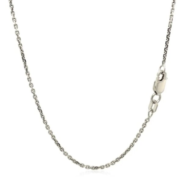 EUC Sterling Silver High Polished Cable Chain 1.4mm - Picture 3 of 5